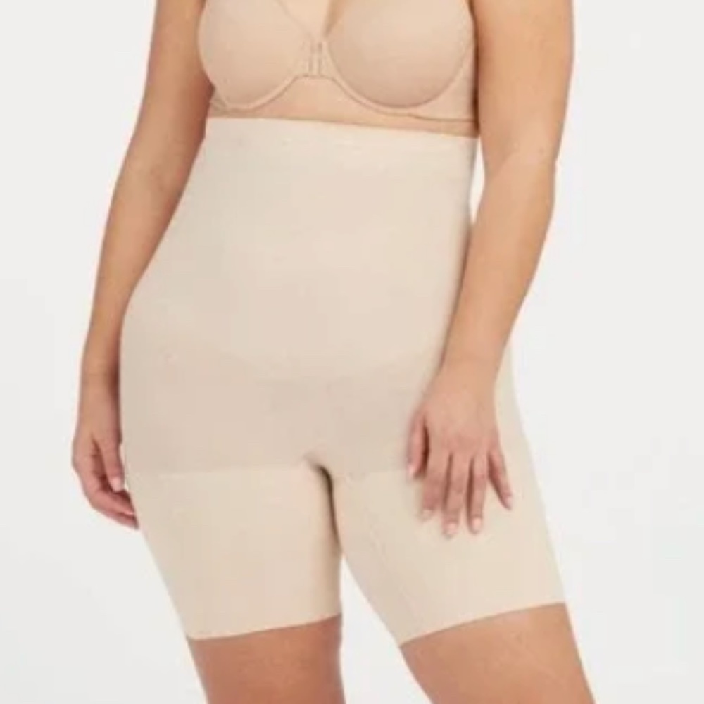 SPANX Higher Power Short in Soft Nude size 1X